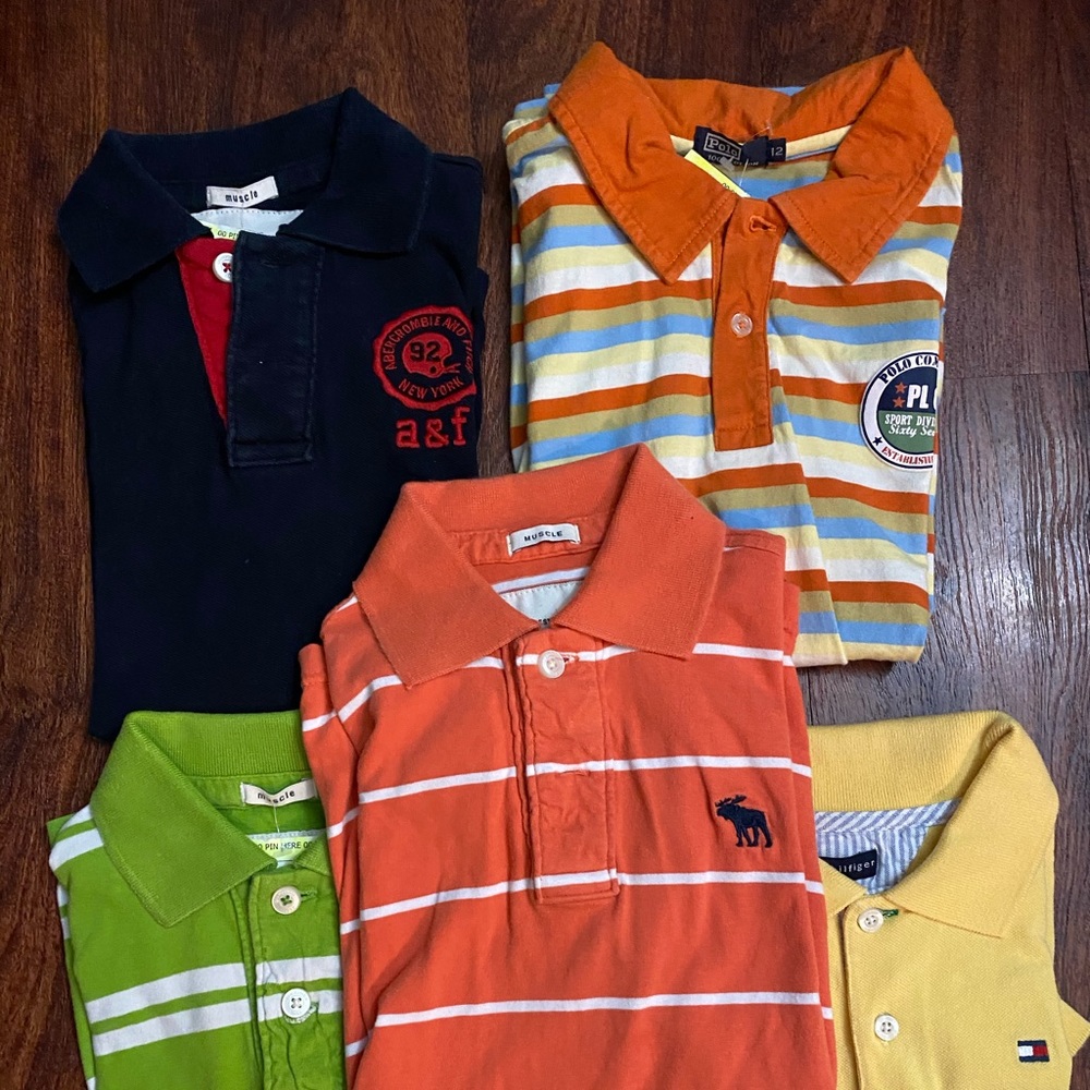 Bundle 5pcs Boys Polo Short sz 8